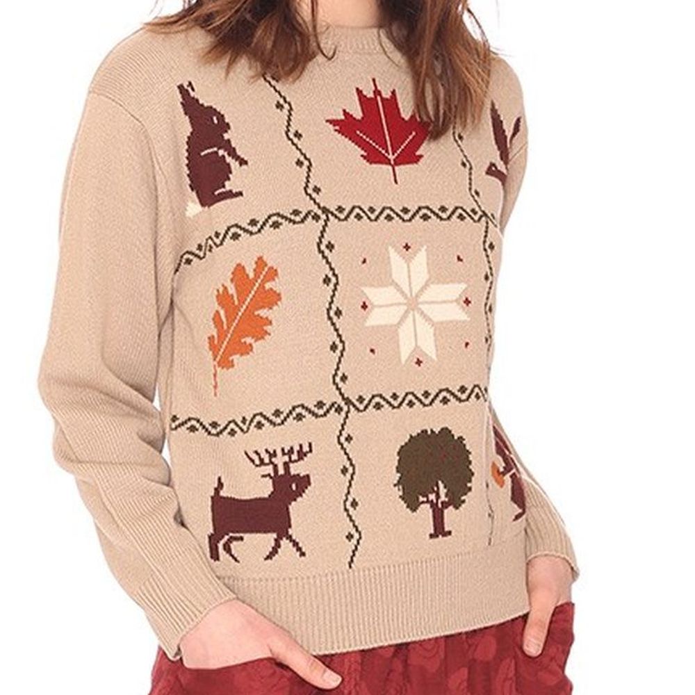 Women's Jacquard Sweater for Christmas