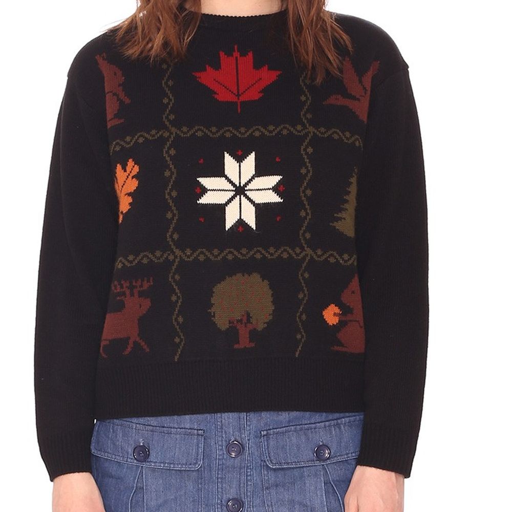 Women's Jacquard Sweater for Christmas