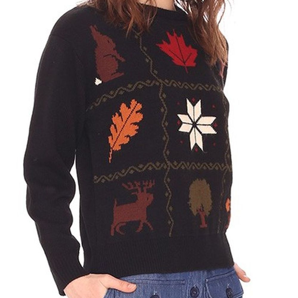 Women's Jacquard Sweater for Christmas