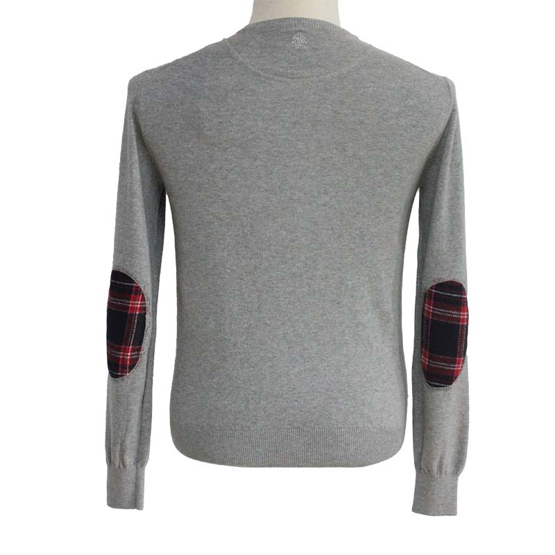 Men's Cashmere Blend Sweater, Crew Neck Long Sleeve Classic Pullover