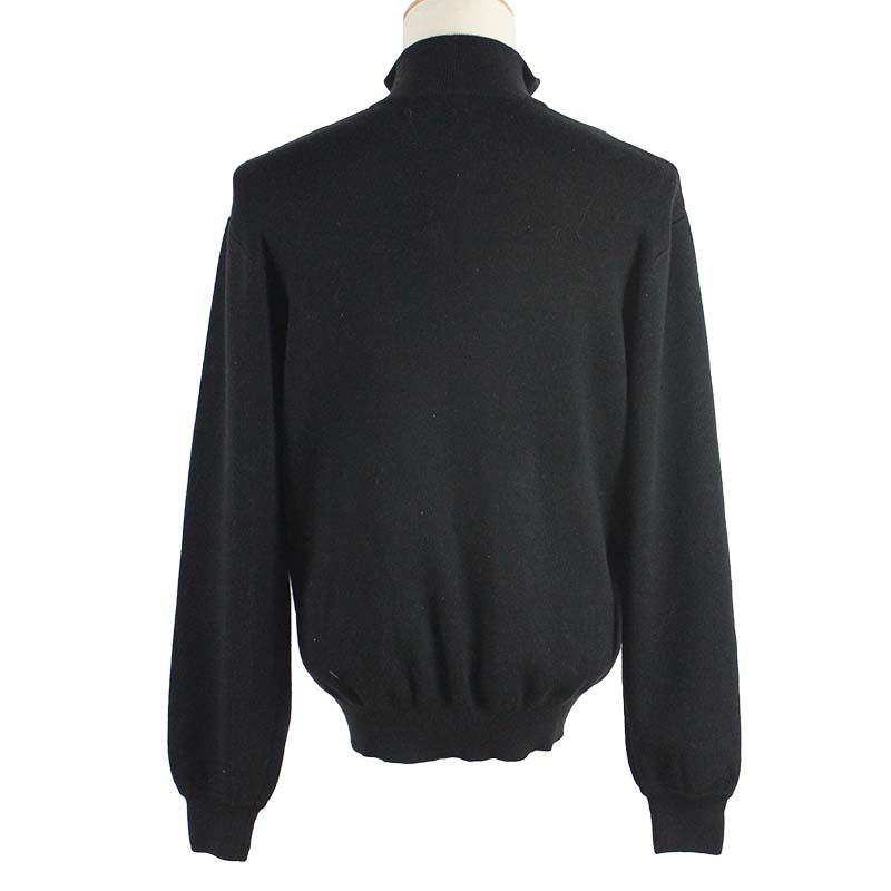 Men's Wool Blend Sweater,1/4 half zipper Classic Pullover