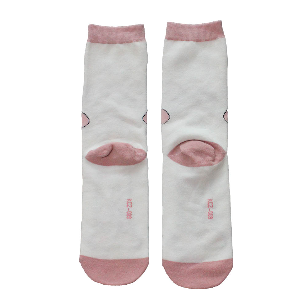 Women's elastic cotton rabbit jacquard pattern socks