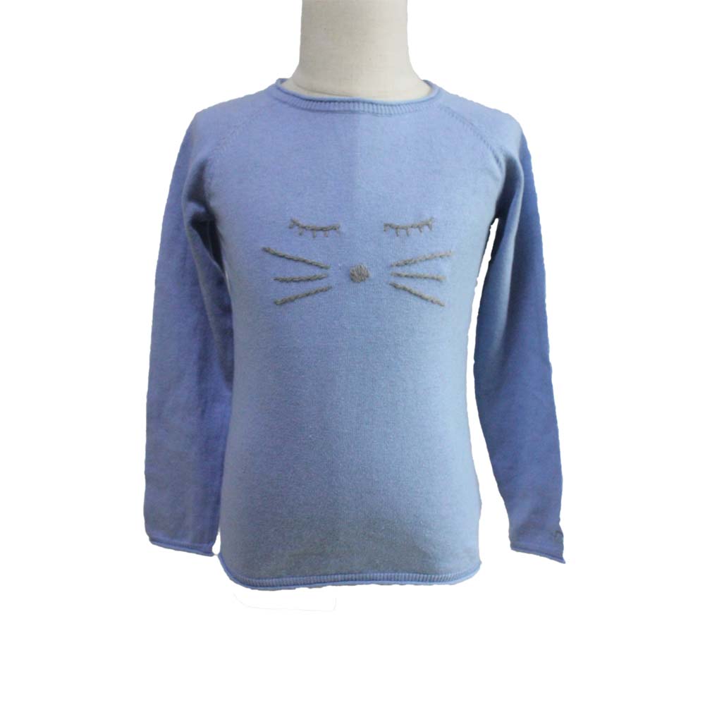 Baby's cotton cashmere sweater, infant pullover