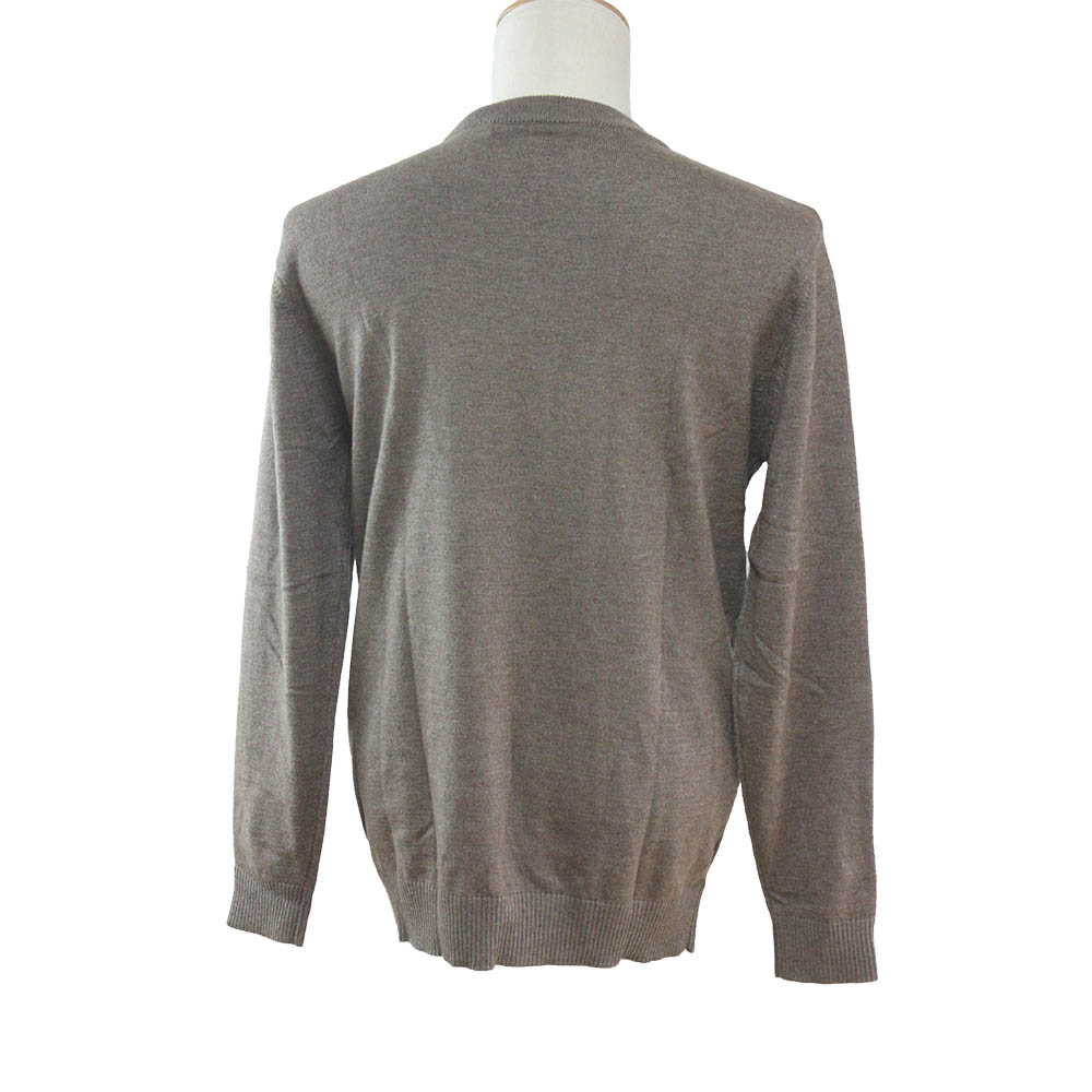 Men's Wool Blend Pullover, Jacquard bird logo sweater