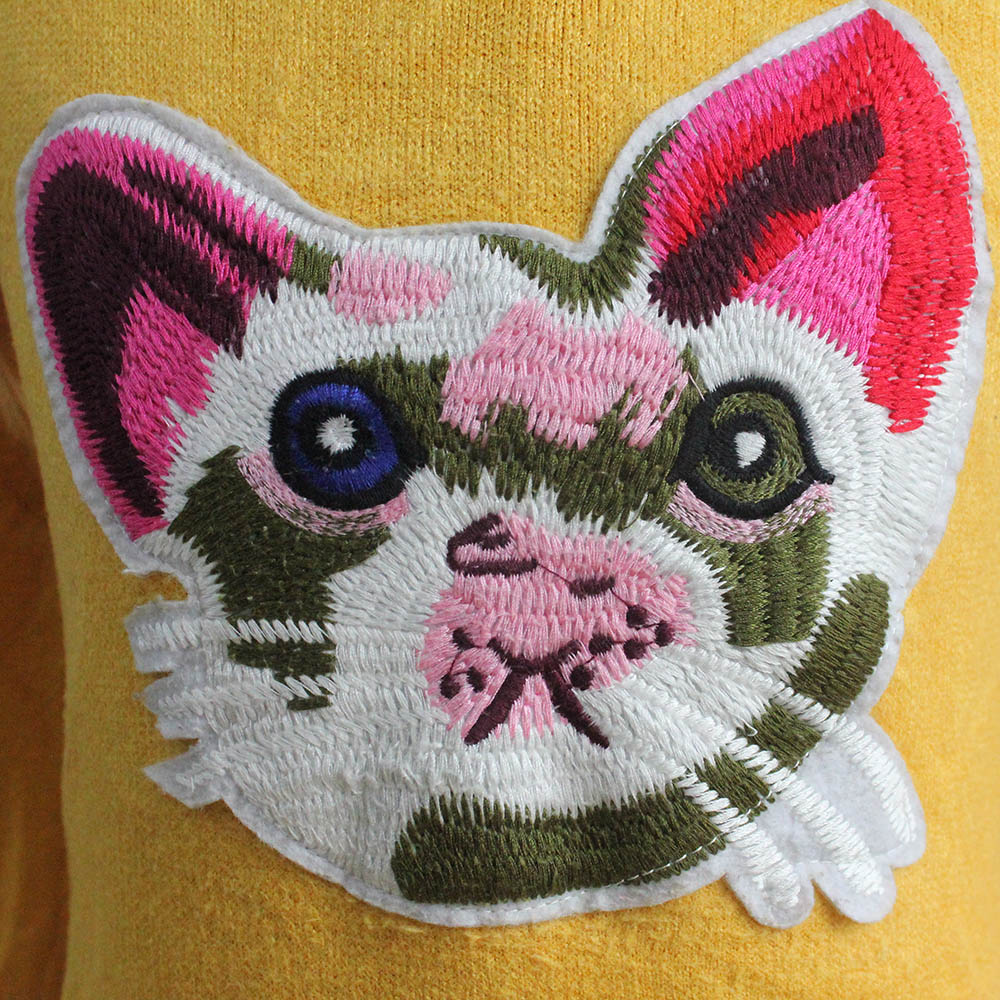 Baby's Embroidery Cartoon Sweater, Jacquard pattern pullover