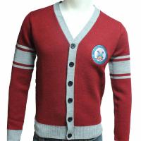 Teenagers knitted sweater, cardigan uniform for middle school