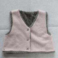 Baby's cotton cashmere sweater, infant cardign with fur