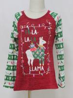 Kid's Ugly Christmas Sweater, Vibration sensor led light and print pullover